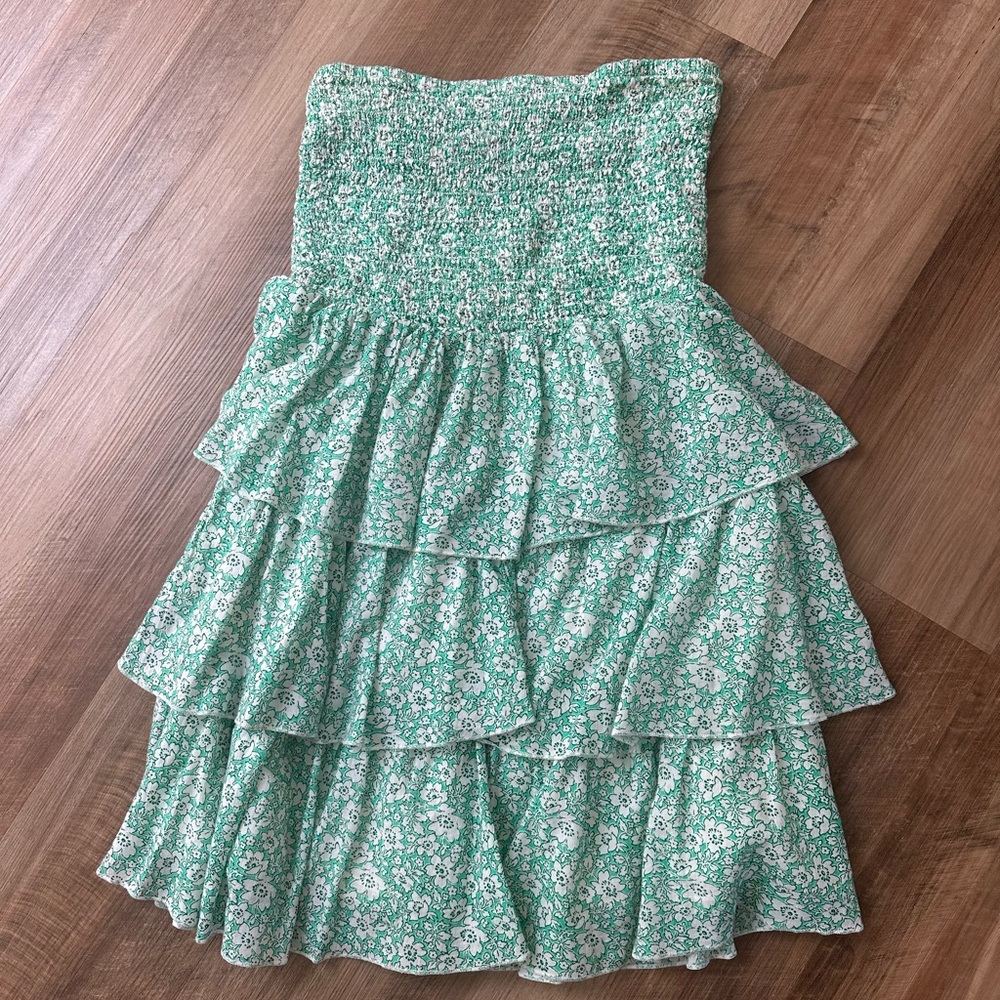 Old Navy Green Floral Dress
